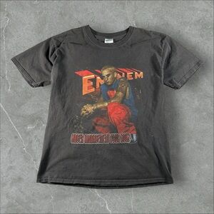 Vintage Eminem Shirt Men Large Black Y2K 2002 Anger Management Tour Rap Tee Rare